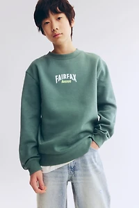 Sweatshirt with Printed Motif
