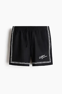 Loose-Fit Printed Shorts