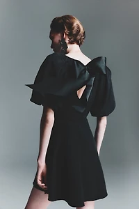 Balloon-Sleeved Dress