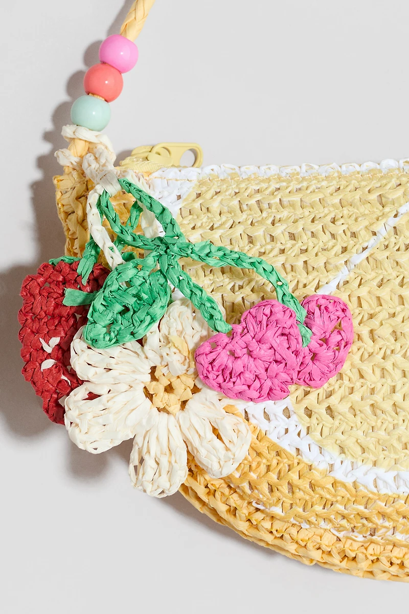 Lemon-shaped crossbody bag