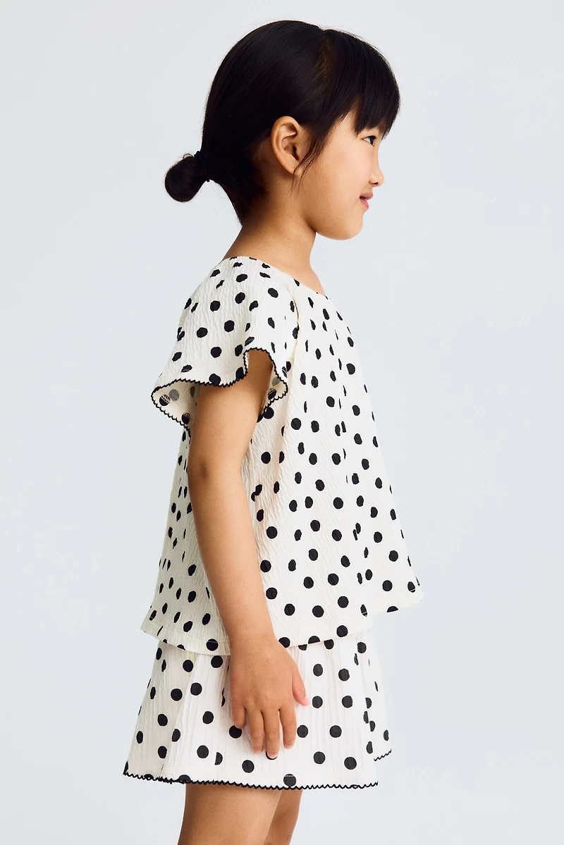 Printed Cotton Jersey Shorts