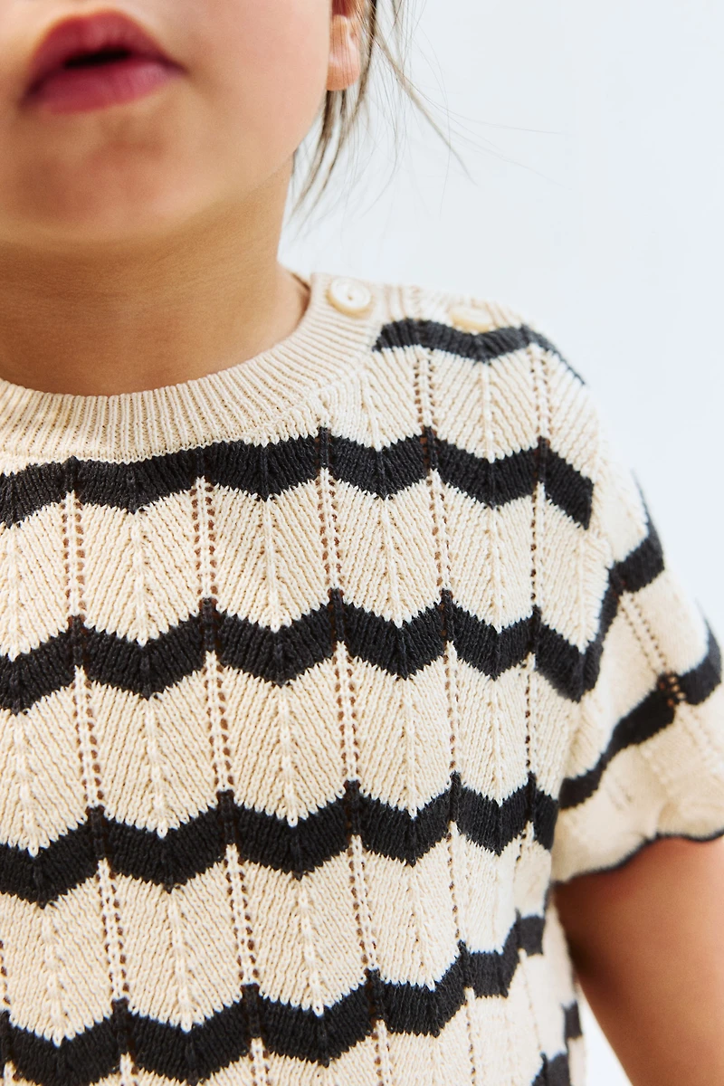 2-Piece Pointelle-Knit Cotton Set