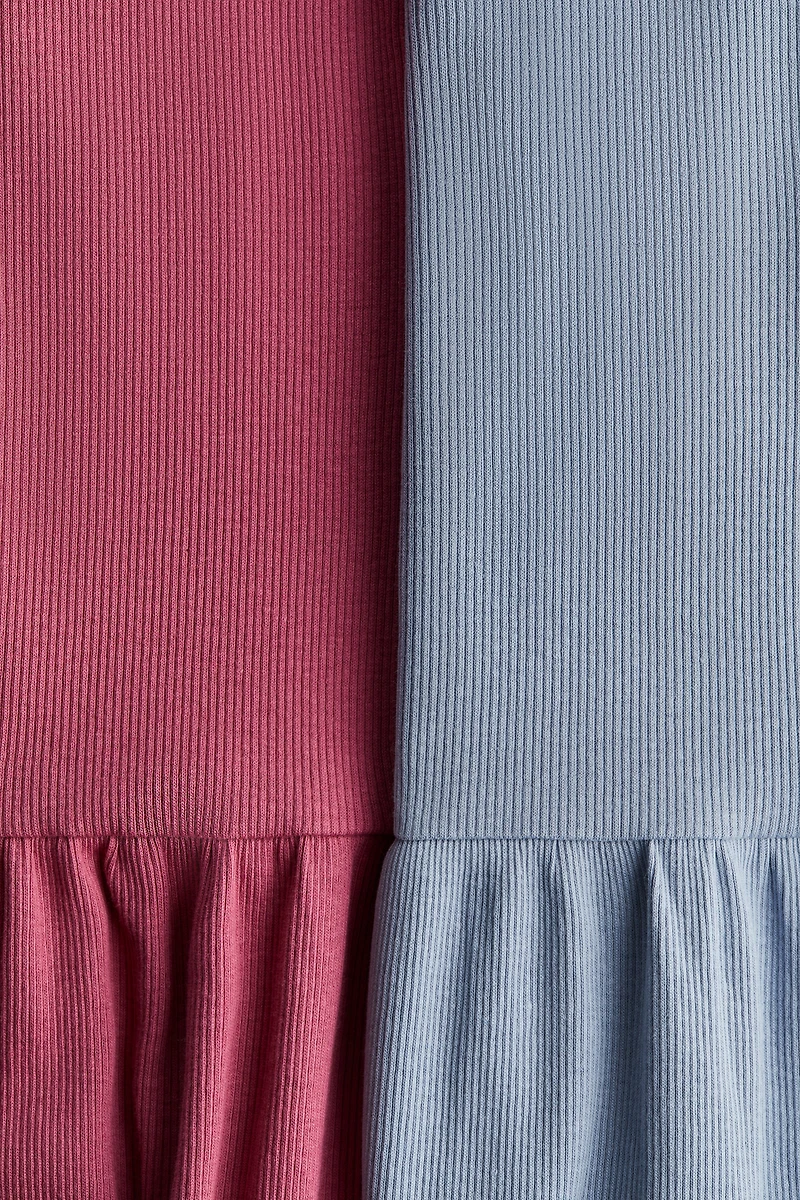 2-Pack Ribbed Cotton Dresses