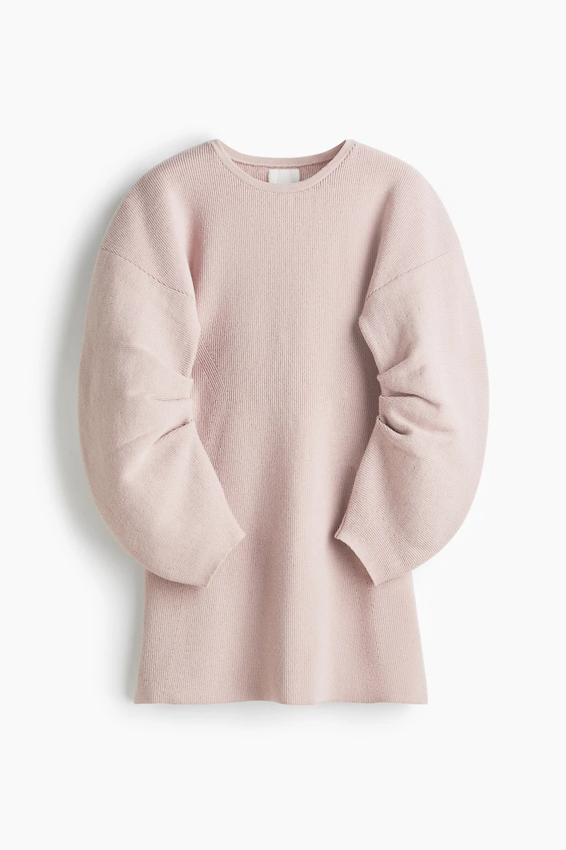 Viscose-Blend Rib-Knit Dress