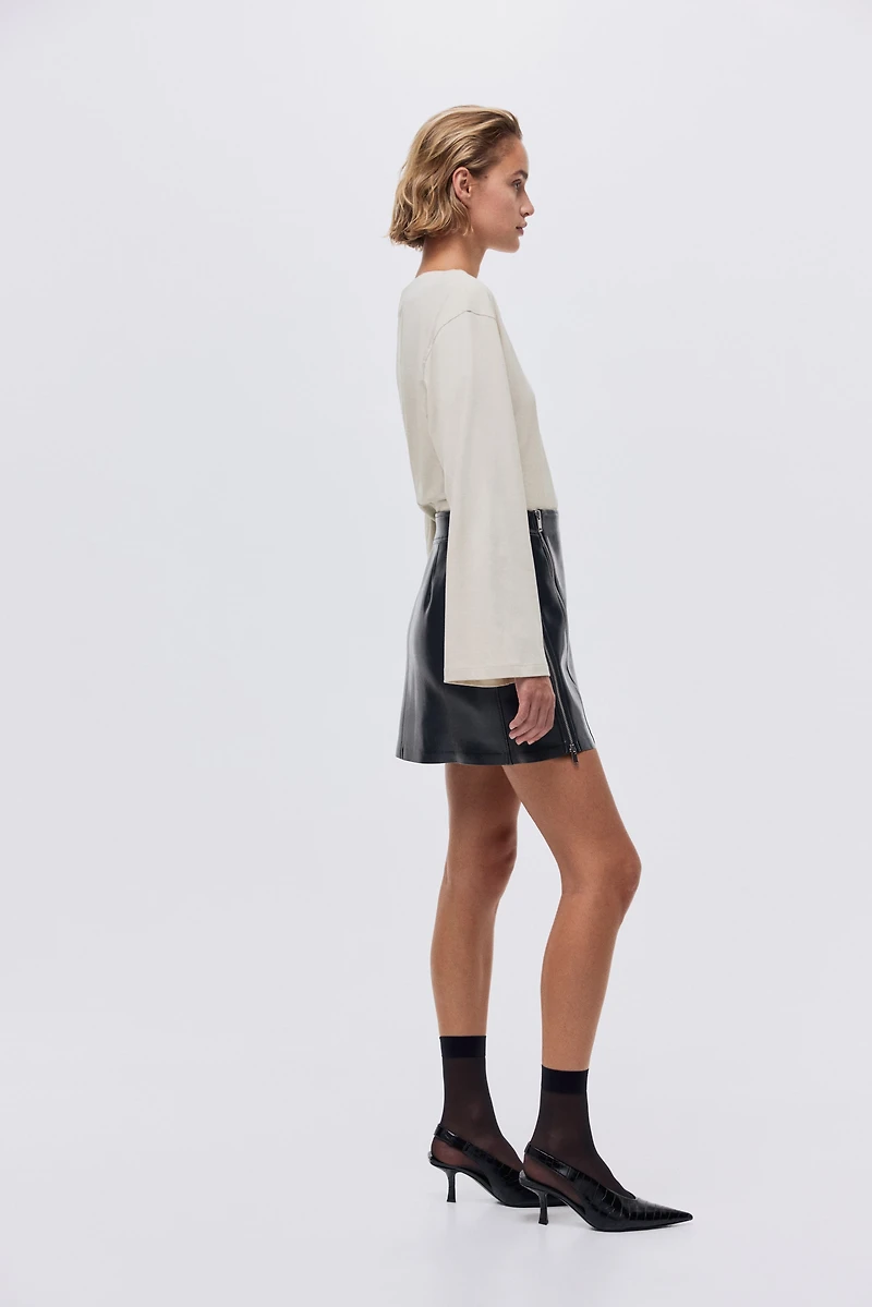 Haut à encolure bateau en coton