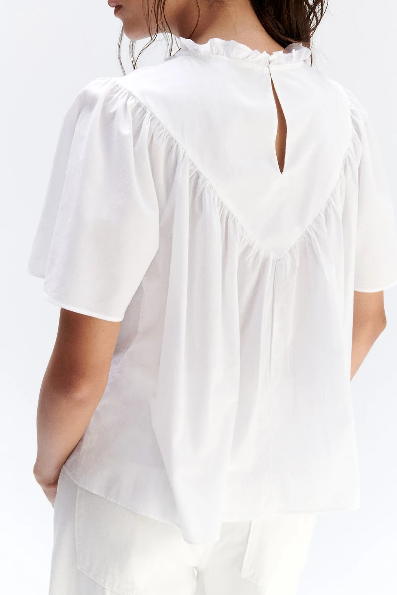 Embroidered Cotton Blouse