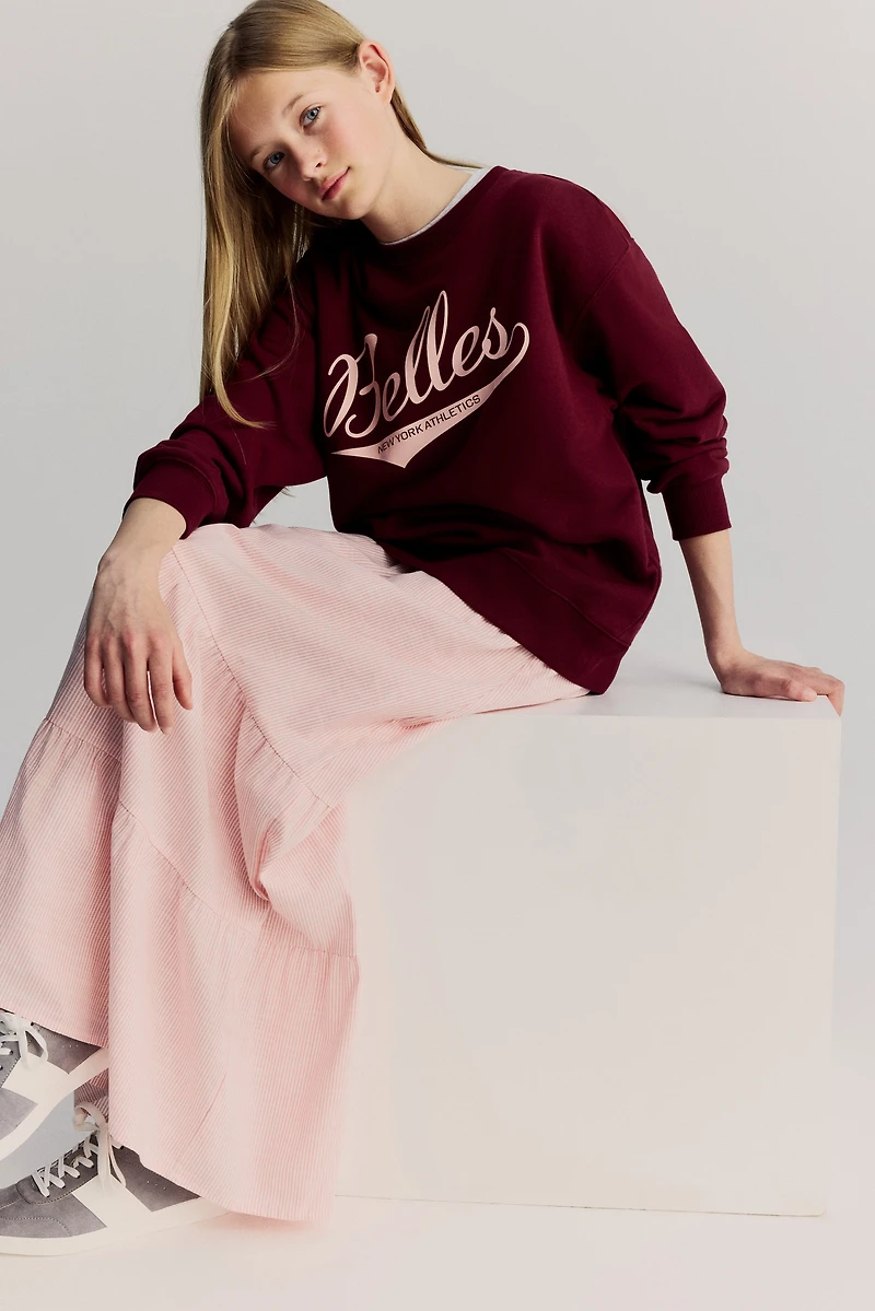 Tiered Cotton Skirt