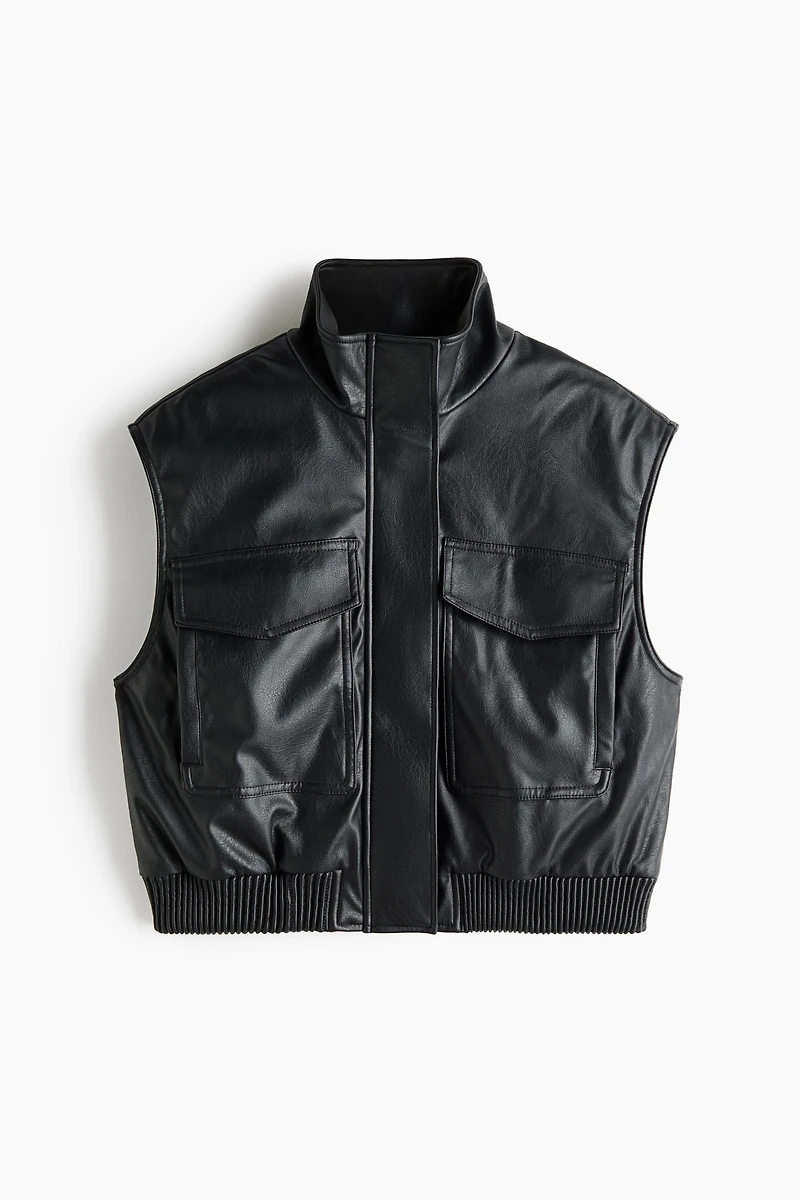Oversized Coated Vest