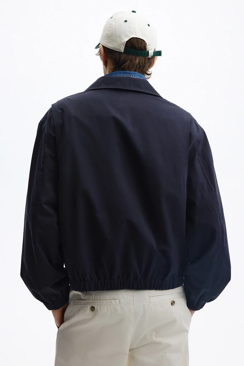 Veste en coton avec col