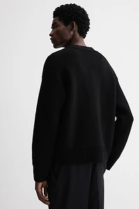 Loose-Fit Wool Cardigan