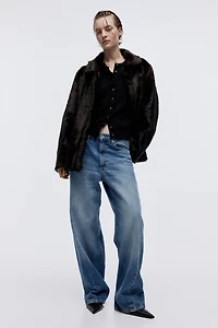 Ruffle-Trimmed Cardigan