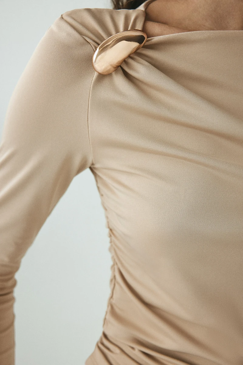 Haut asymétrique en jersey