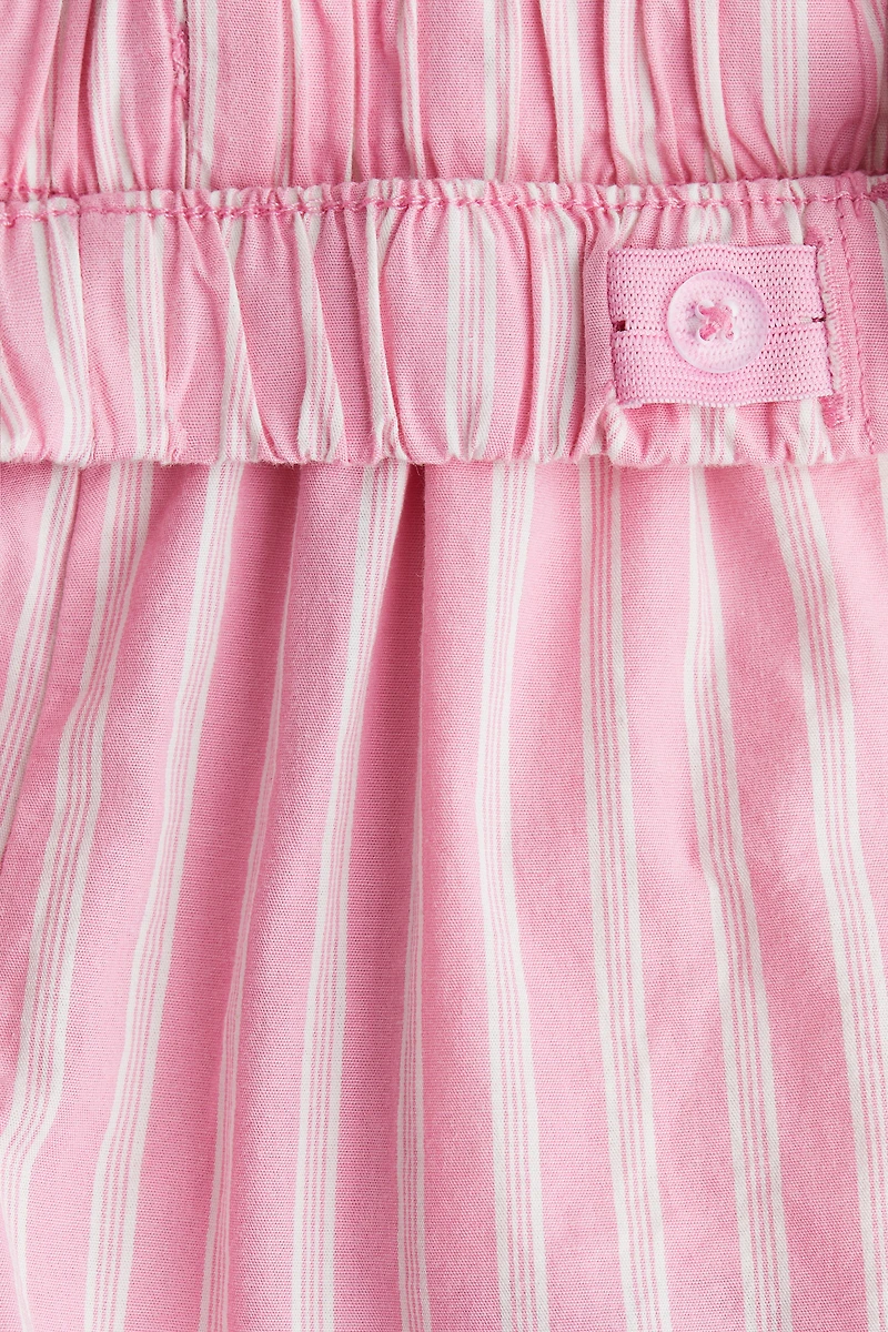 Ruffle-Trimmed Cotton Shorts