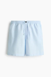 Short classique en lin mélangé