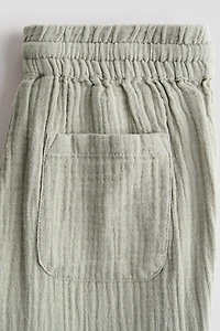 Cotton Muslin Joggers