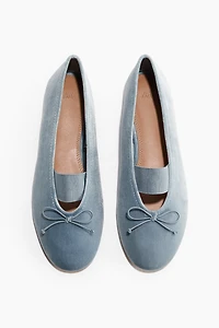 Ballerines en velours
