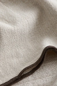 Housse de coussin en lin mélangé