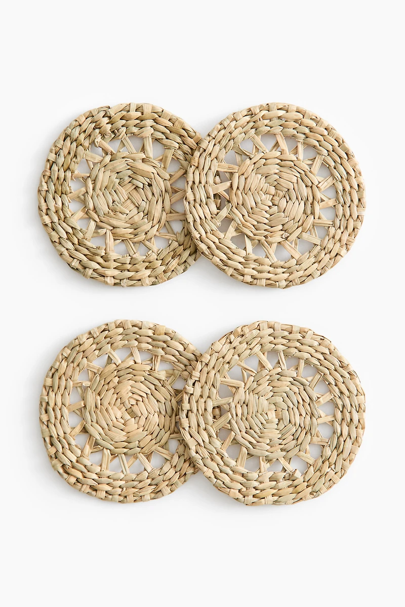 4-Pack Straw Coasters