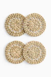 4-Pack Straw Coasters
