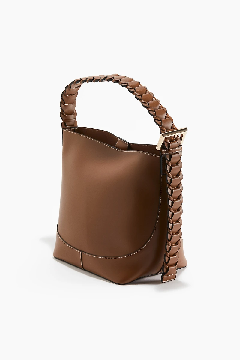 Braided-Strap Shoulder Bag