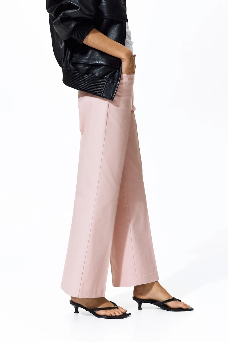 Bootcut Cotton Canvas Pants