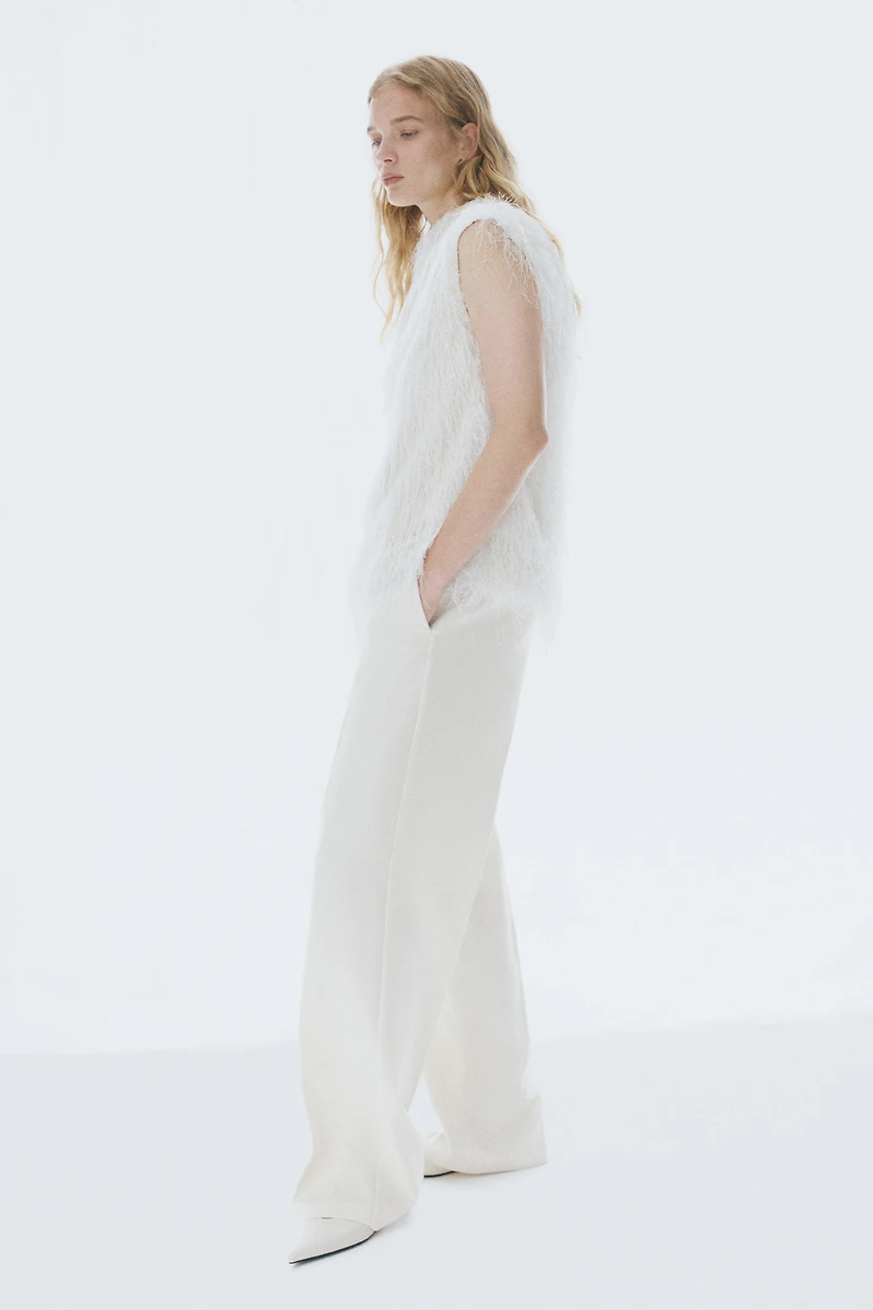 Pantalon sur mesure taille haute