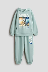 Ensemble 2 pièces en molleton imprimé