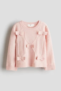 Bow-Detail Knit Sweater