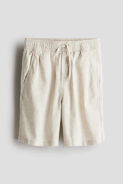 Linen-blend Shorts