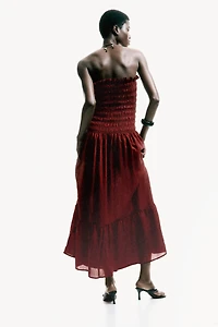 Smocked Bandeau Dress