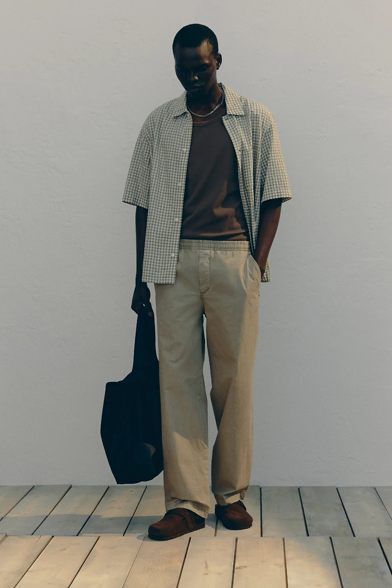 Pantalon décontracté en coton