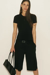 Sculpting Short-Sleeved Thong Bodysuit