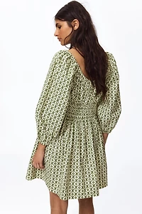 Robe en coton avec jupe évasée