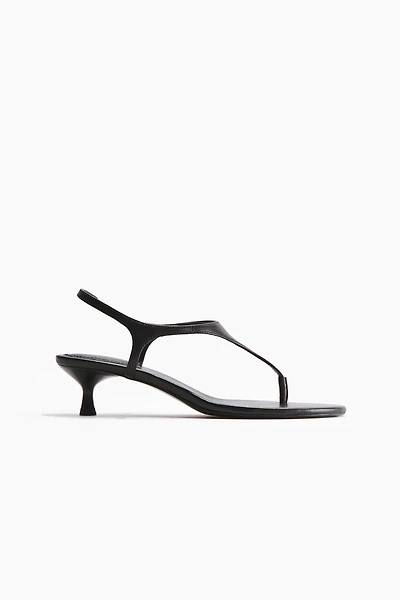 Heeled Leather Sandals
