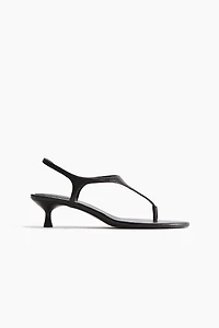 Heeled Leather Sandals