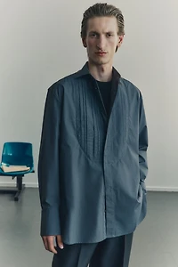 Loose-Fit Tuxedo Shirt