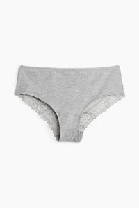 Lot de 3 culottes en coton et dentelle
