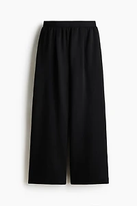 Wide-Leg Interlock Joggers