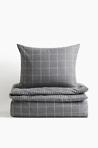 Flannel Twin Duvet Cover Set