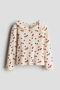 Jersey Top with Collar