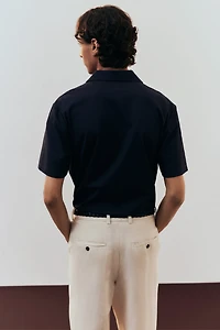 Regular-Fit Ribbed Resort Shirt