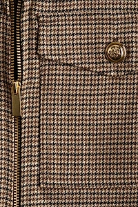 Robe droite à fermeture éclair devant