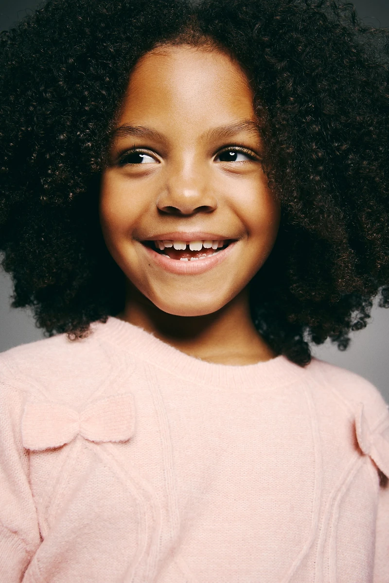 Bow-Detail Knit Sweater