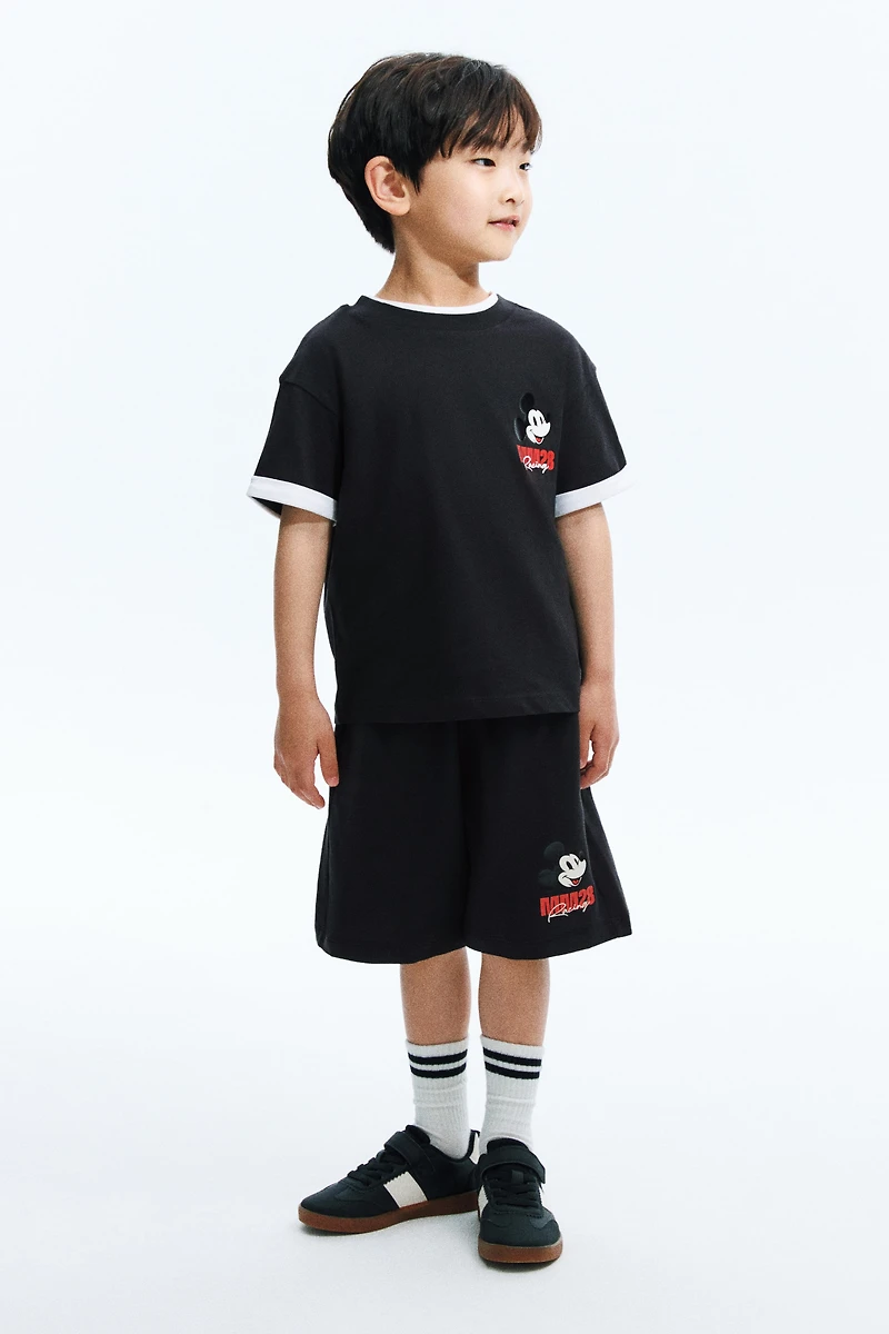 Layered-Look Printed T-Shirt