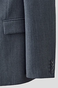 Veste à fermeture droite en laine mélangée