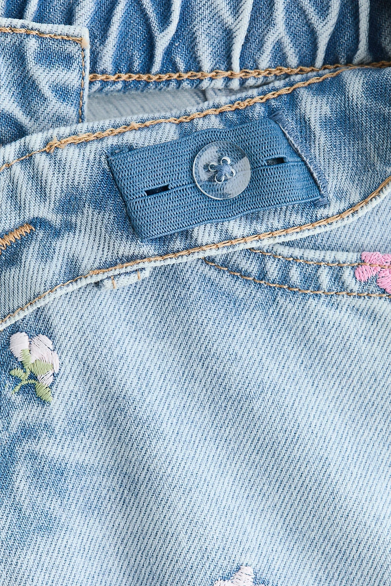 Jean à jambes larges avec motifs