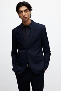 Skinny Fit Single-Breasted Jacket