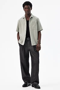 Regular-Fit Linen-Blend Resort Shirt