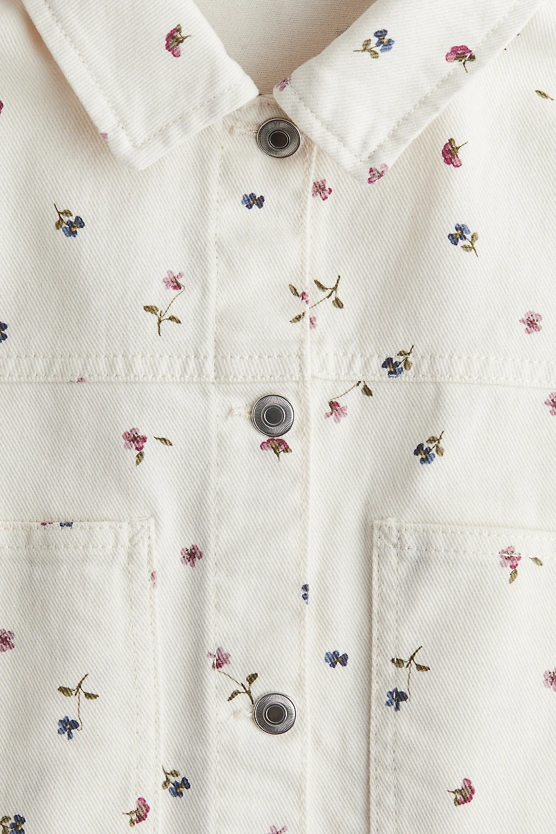 Veste ample en sergé de coton
