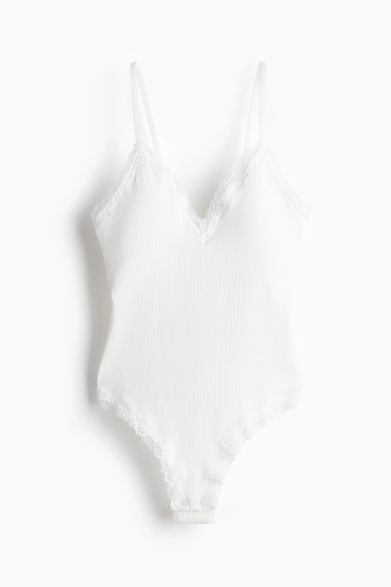 Maillot sans couture avec dentelle